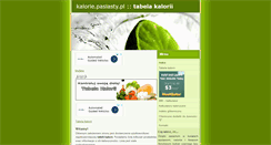 Desktop Screenshot of kalorie.pasiasty.pl